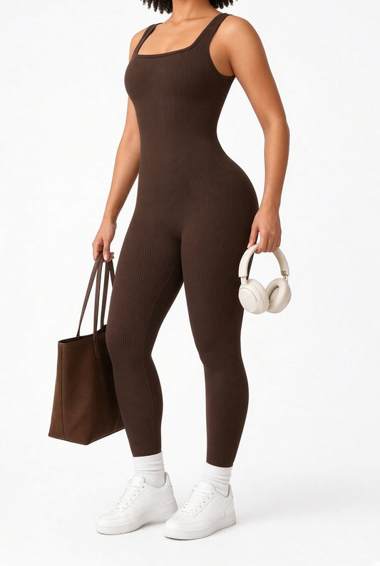 Olyssi™ Ribbed Sculpt Jumpsuit