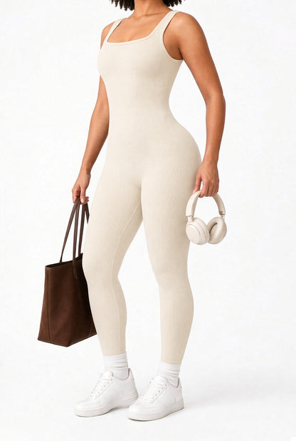 Olyssi™ Ribbed Sculpt Jumpsuit